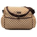 Brown Gucci GG Canvas Diaper Bag