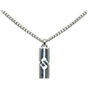 Silver Gucci Knot Pendant Necklace