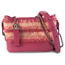 Pink Chanel Small Sequin Gabrielle Crossbody