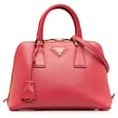 Pink Prada Small Saffiano Lux Promenade Satchel