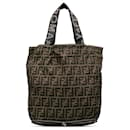 Brown Fendi Zucca Foldable Tote Bag