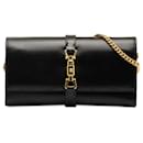 Jackie Gucci noire 1961 SAC BANDOULIERE WALLET ON CHAIN