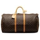 Brown Louis Vuitton Monogram Keepall Bandouliere 60 Travel bag
