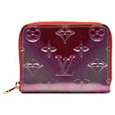 Pochette portamonete Zippy viola con monogramma Vernis Degrade di Louis Vuitton