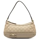 Beige Gucci Guccissima Mayfair Baguette