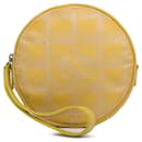 Yellow Chanel New Travel Line Nylon Pouch