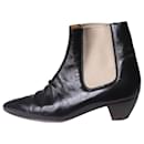 Black leather ankle boots - size EU 38 - Céline
