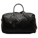 Gucci Black Guccissima Travel Bag