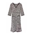 CC Logo Patch Woven Relaxed Dress - Chanel
