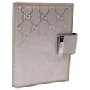 GUCCI GG mise en œuvre Day Planner Cover Argent 115240 auth 66845 - Gucci
