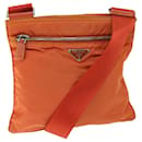 PRADA Shoulder Bag Nylon Orange Auth 66826 - Prada