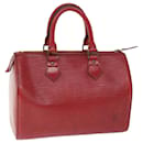Louis Vuitton Epi Speedy 25 Hand Bag Castilian Red M43017 LV Auth ki4127