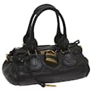 Chloe Paddington Shoulder Bag Leather Black Auth 66642 - Chloé