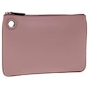 FENDI Pouch Leather Pink Auth bs12269 - Fendi