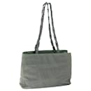 PRADA Tote Bag Nylon Gray Auth 66802 - Prada