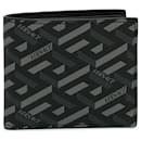 Black Versace La Greca Small Wallet