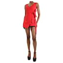 Red cotton playsuit - size XS - Alexis