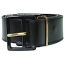 Black leather belt with metal applique - size - Isabel Marant