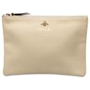 Gucci White Blind For Love Clutch