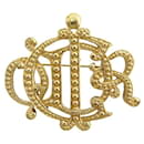 NEUF BROCHE CHRISTIAN DIOR LETTRES CD EN METAL DORE GOLDEN LETTERS BROOCH - Christian Dior
