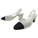 CHANEL SLINGBACKS STRASS G SHOES31318 Shoes 39.5 + SHOES POUCHES - Chanel