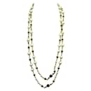 VINTAGE CHANEL NECKLACE PEARL NECKLACE 190 CM IN GOLD METAL GOLD STEEL NECKLACE - Chanel