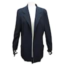VINTAGE CHANEL JACKET WITH CC LOGO BUTTONS M 40 NAVY BLUE NAVY BLUE JACKET - Chanel