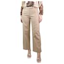 Neutral straight-leg low-waist trousers - size S - Autre Marque