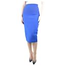 Blue body fitted pencil skirt and cropped top set - size UK 8 - Victoria Beckham