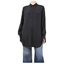Black silk shirt - size UK 10 - By Malene Birger