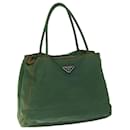 Prada Tote Bag Nylon Green Auth 66830