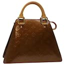LOUIS VUITTON Monogram Vernis Forsyth Hand Bag Bronze M91113 LV Auth bs12319 - Louis Vuitton