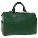 Louis Vuitton Epi Speedy 30 Hand Bag Borneo Green M43004 LV Auth 66472