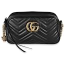 Gucci Black Matelasse GG Marmont Camera Bag
