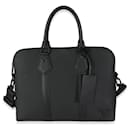 Louis Vuitton Black calf leather Aerogram Takeoff Briefcase