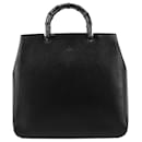 GUCCI Totes Cuero Negro Bambú - Gucci