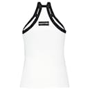 Costilla 2X2 Camiseta sin mangas - Marine Serre - Algodón - Blanco
