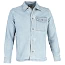 A.P.C. Button-Front Jacket in Blue Cotton Denim  - Apc