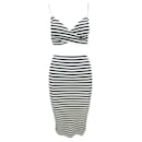 Crop Top and Pencil Striped Skirt Set - Reformation