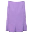 Miu Miu Paneled Skirt in Purple Polyester