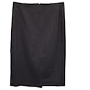 Theory Pencil Skirt in Charcoal Wool