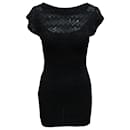 Black Zig Zag Mini Dress - Autre Marque