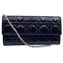 Black Patent Leather Clutch Pochette Lady Dior Bag - Christian Dior