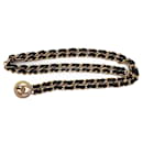 Cinturón de cadena de doble eslabón Chanel Coco Gold