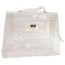 HERMES Vinyl Kelly Hand Bag Vinyl Clear Auth 67334 - Hermès