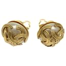 CHANEL Earring Gold CC Auth bs12292 - Chanel