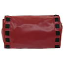 CHANEL COCO Mark Ribbon Chain Shoulder Bag Lamb Skin Red CC Auth yk10943 - Chanel