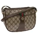 GUCCI GG Canvas Web Sherry Line Shoulder Bag Red Beige 89 02 032 Auth yk10871 - Gucci