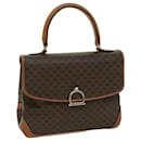CELINE Macadam Canvas Hand Bag PVC Brown Auth 67015 - Céline