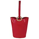 Céline Céline bucket shoulder bag in red leather